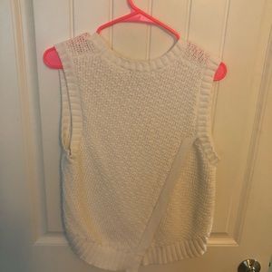 White sweater tank